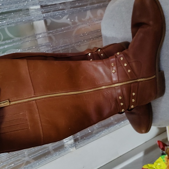 Michael Kors size 71/2 burnt orange brown color knee high. - Picture 3 of 5
